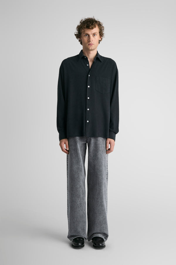 Keen Black Fine Silk