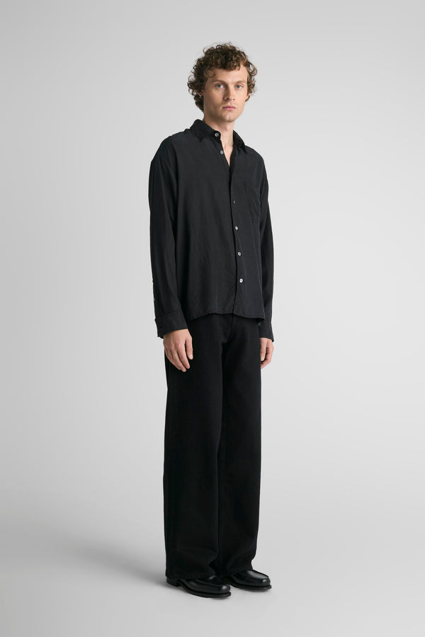 Keen Black Fine Silk