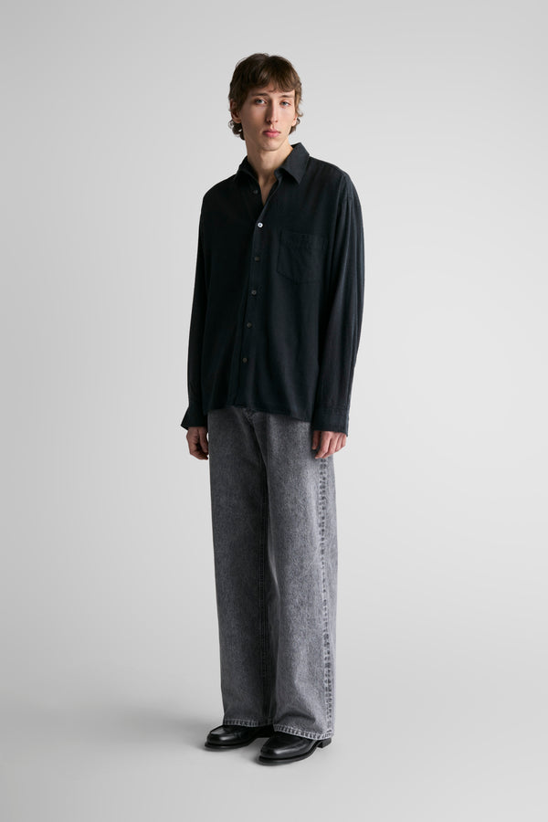 Keen Black Noil Silk