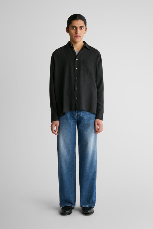 Keen Black Fine Silk