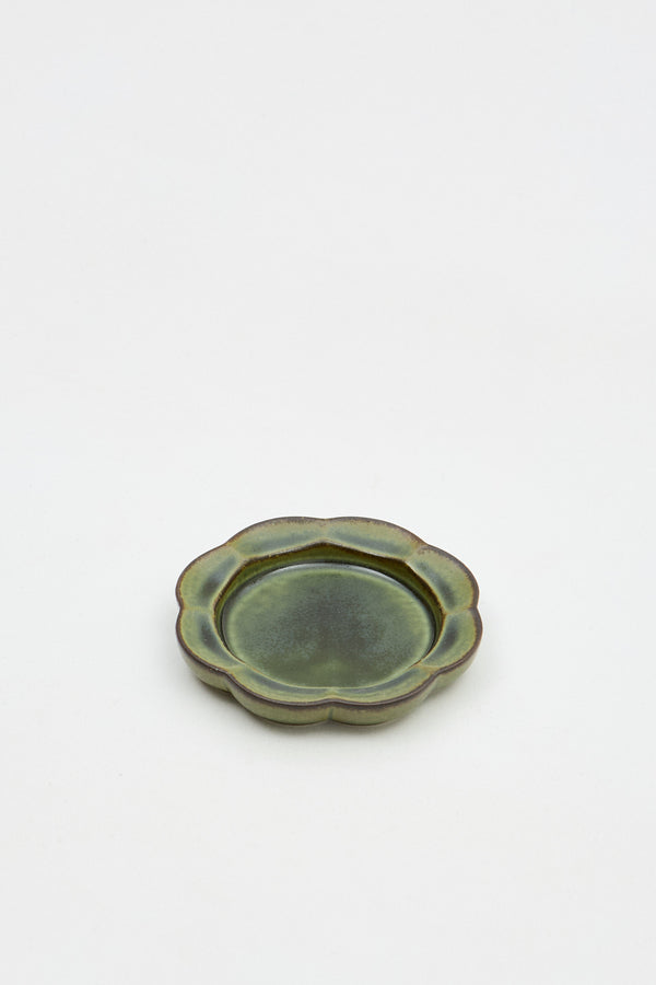 Seto tray Flower Oribe