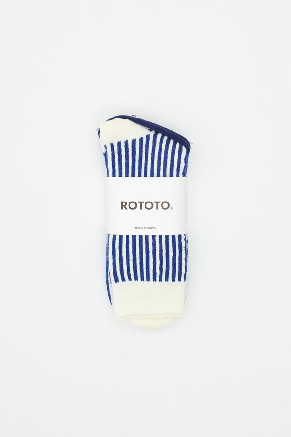 Vertical Stripe Socks Royal Blue