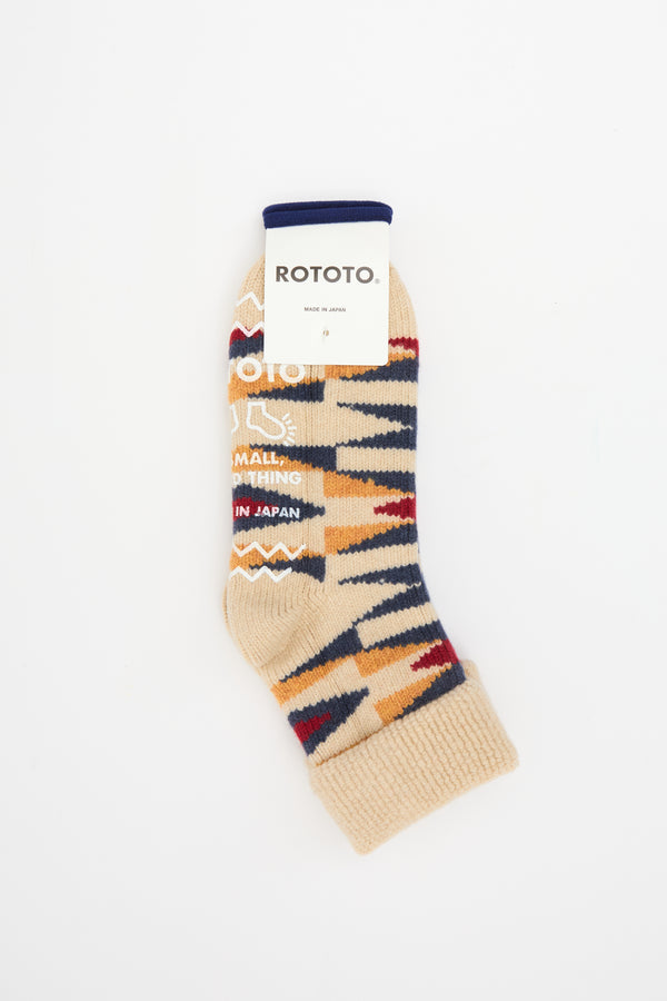 Merino Lambs Wool Room Socks Ivory